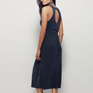 NWT FREE PEOPLE BLACK WILD DREAMING MIDI DRESS